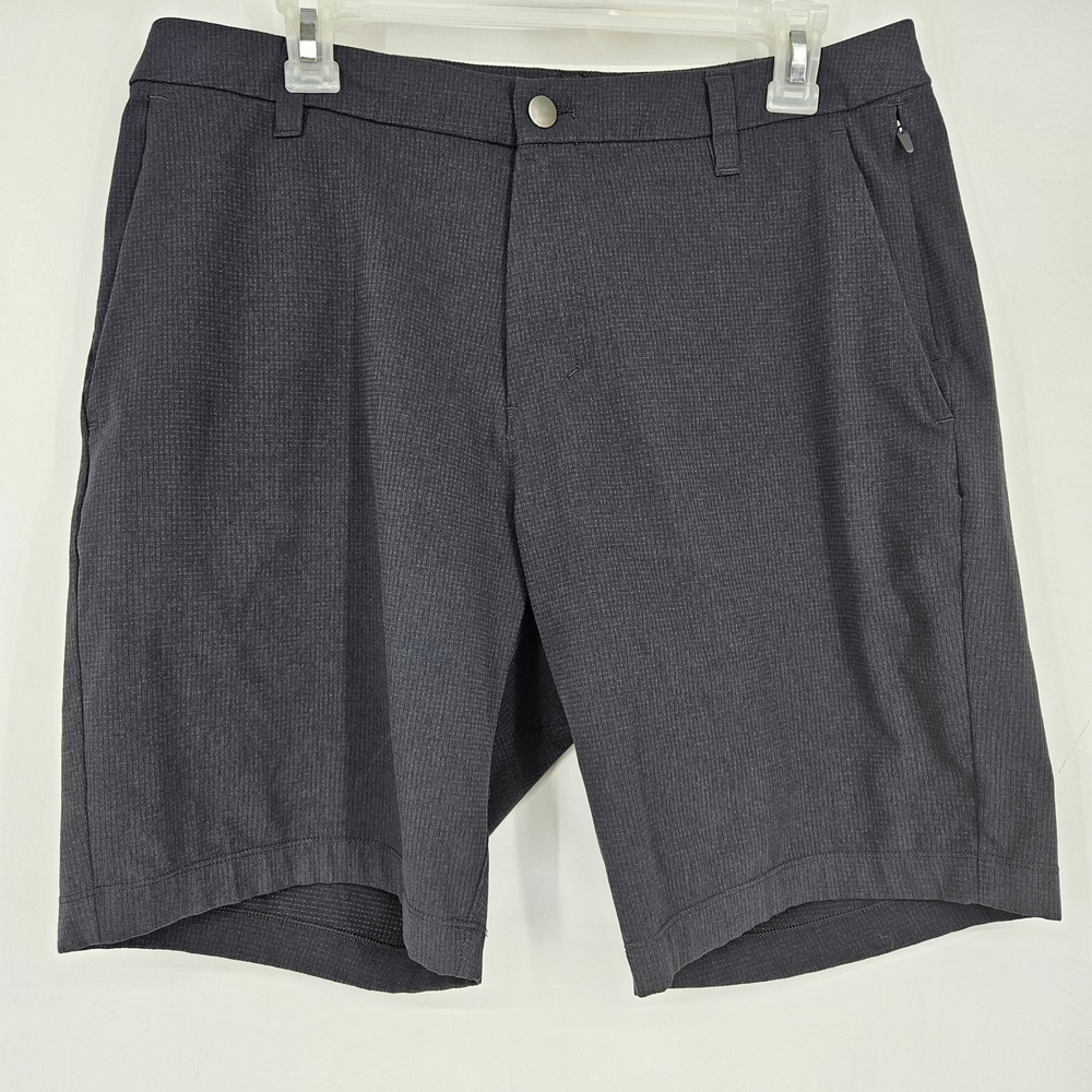 Lululemon Commission Shorts Mens 32 Activewear Athleisure Chino Gray Casual